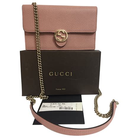 pink gucci wallets|Gucci pink wallet on chain.